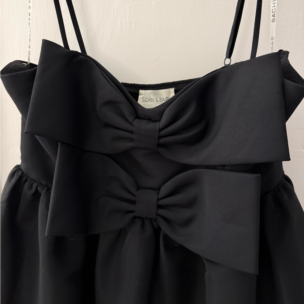 Sachin & Babi | Sloane Taffeta Double-Bow Pleated
Midi Dress - Picture 2 of 8